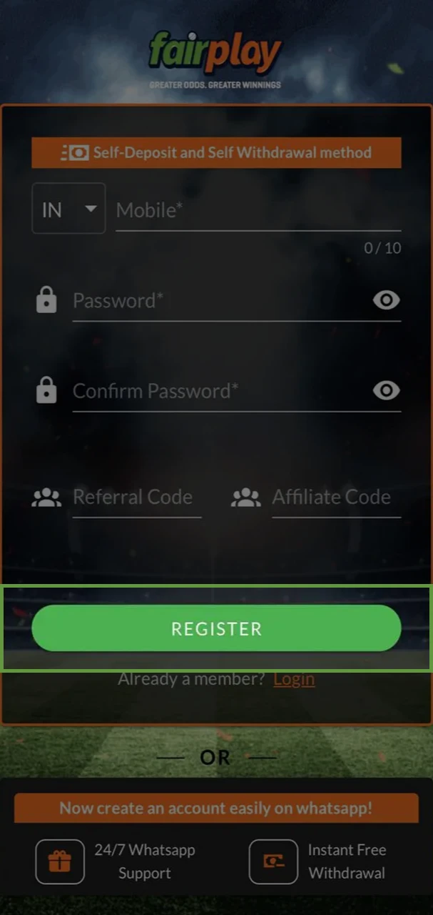 Finalize your registration and log in to your FairPlay dashboard.