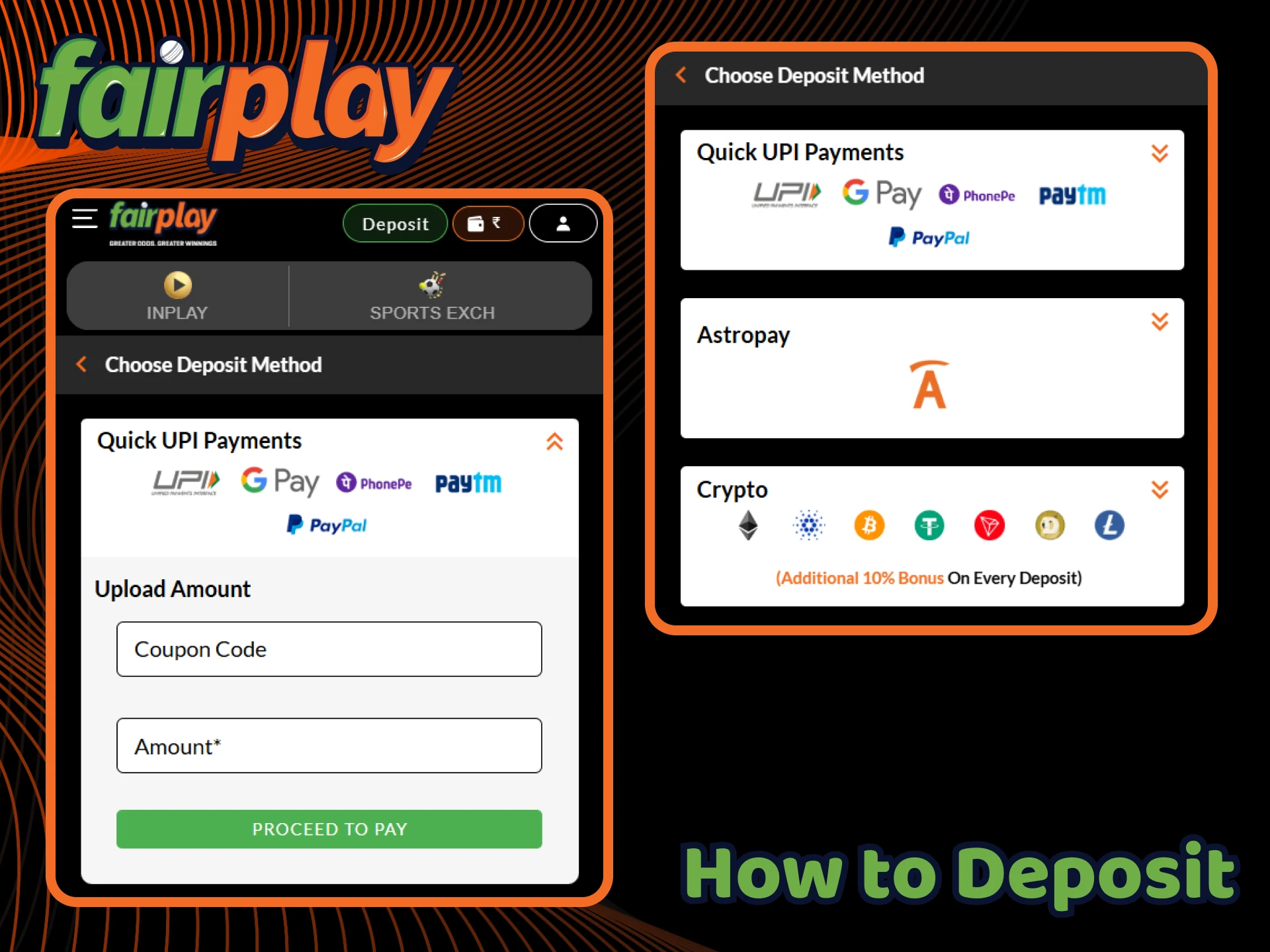 Learn the process of making a deposit at FairPlay.