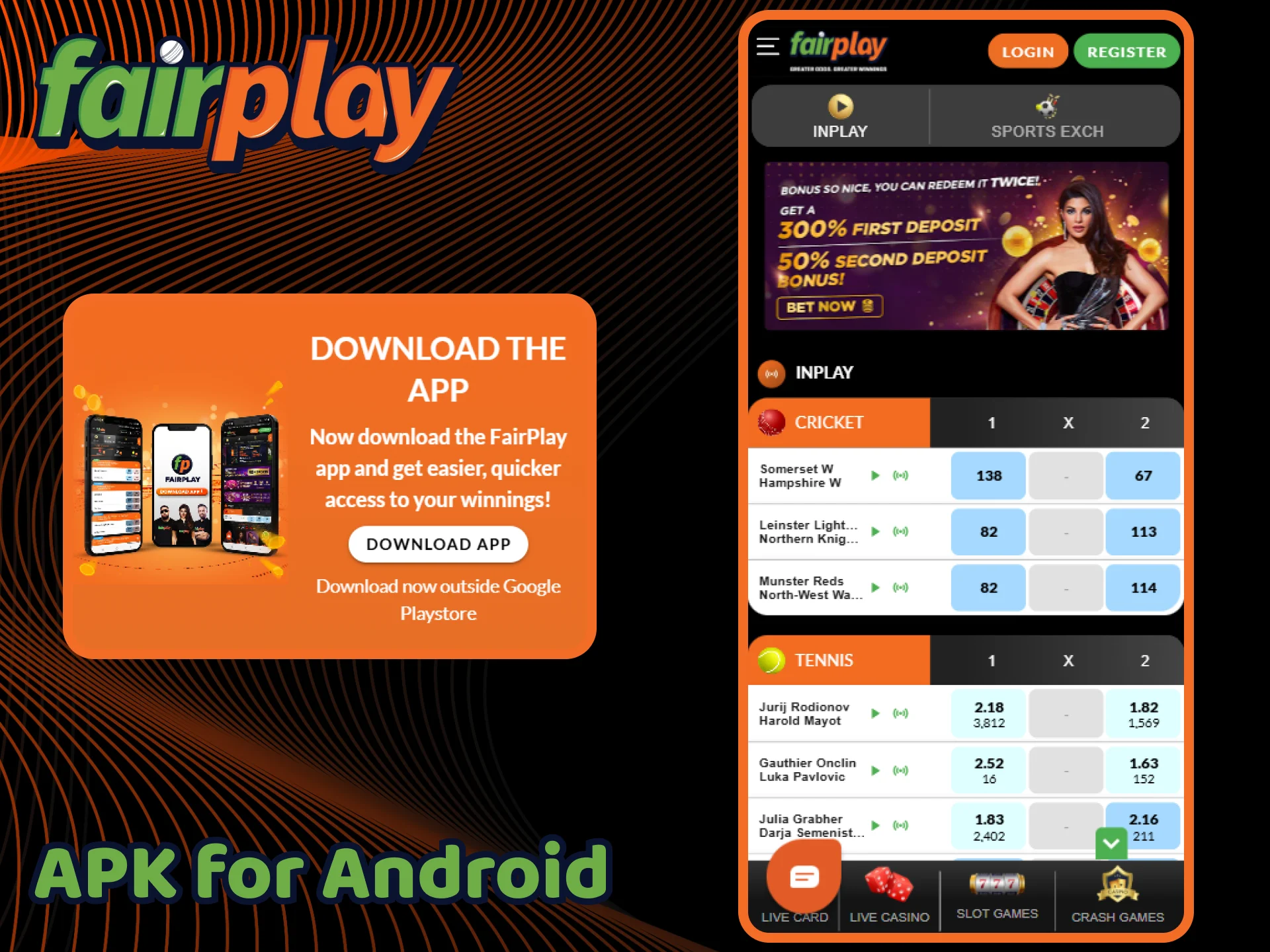 Get the FairPlay APK file for your Android device.