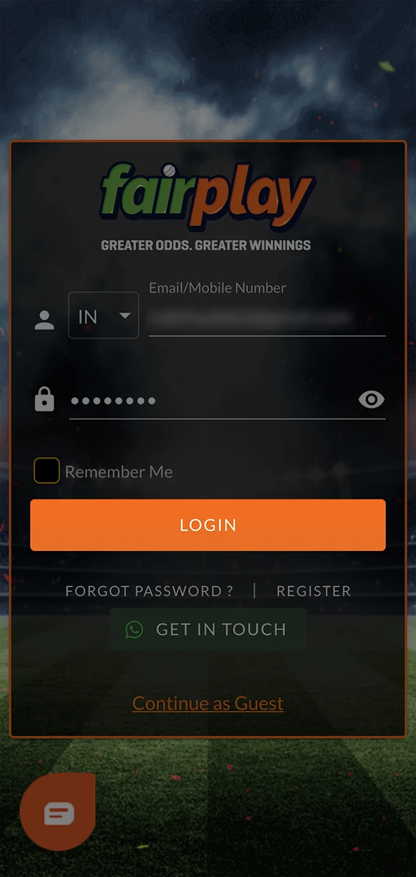 Once you've signed in to your FairPlay account, you can dive straight into the sports betting section or explore the casino games.