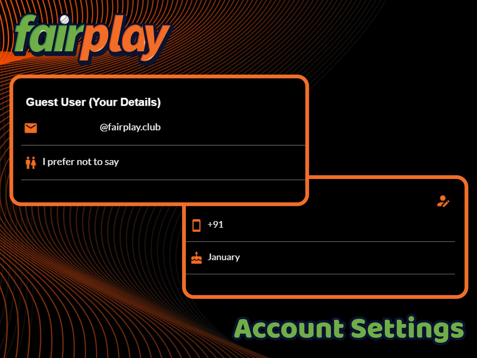 Updating your profile information is quick and easy through the account settings menu.