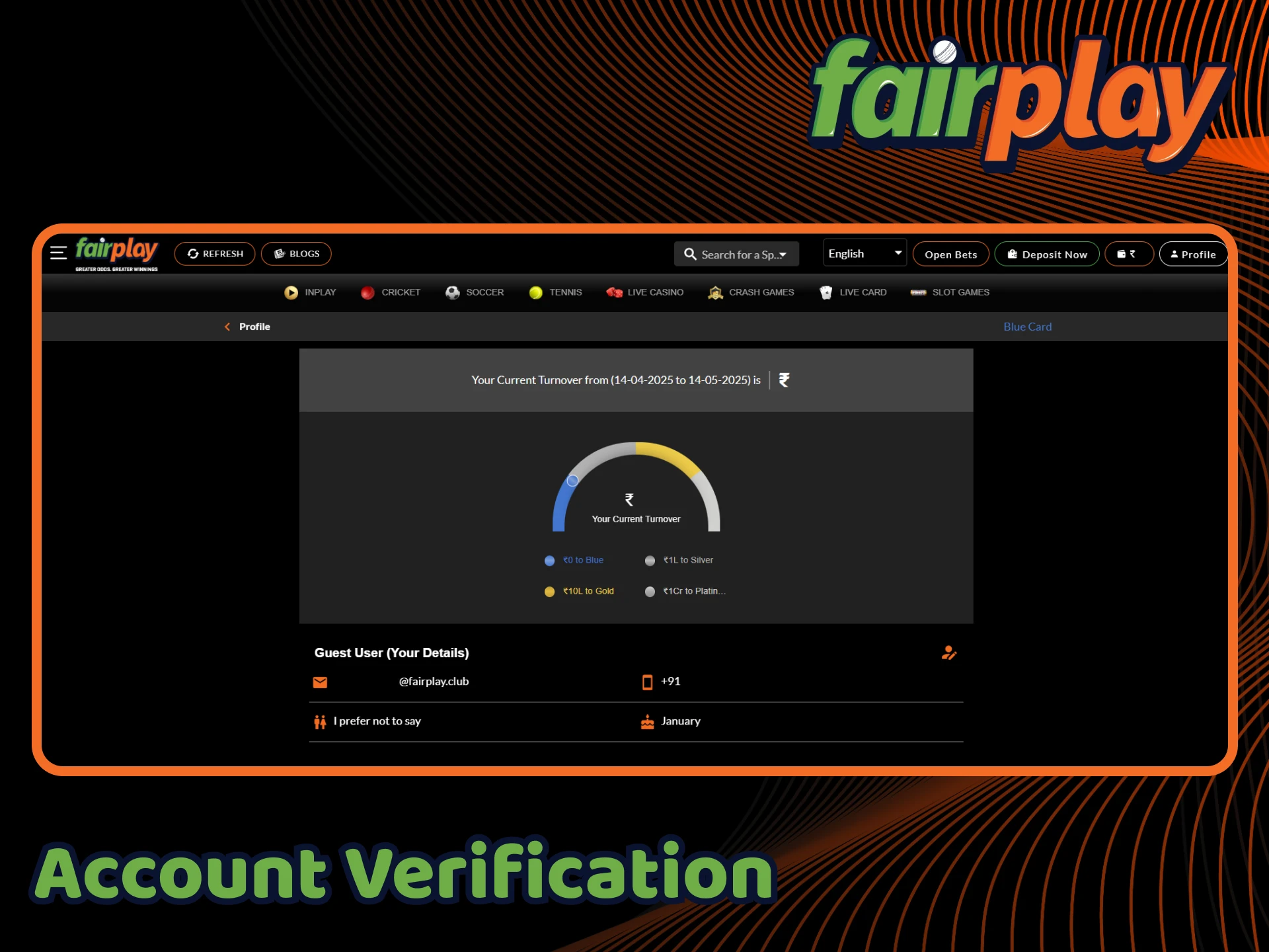 Complete your verification to unlock the full potential of the platform.